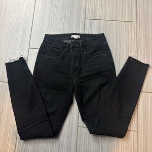 Good American Black High-Rise Skinny Jeans
